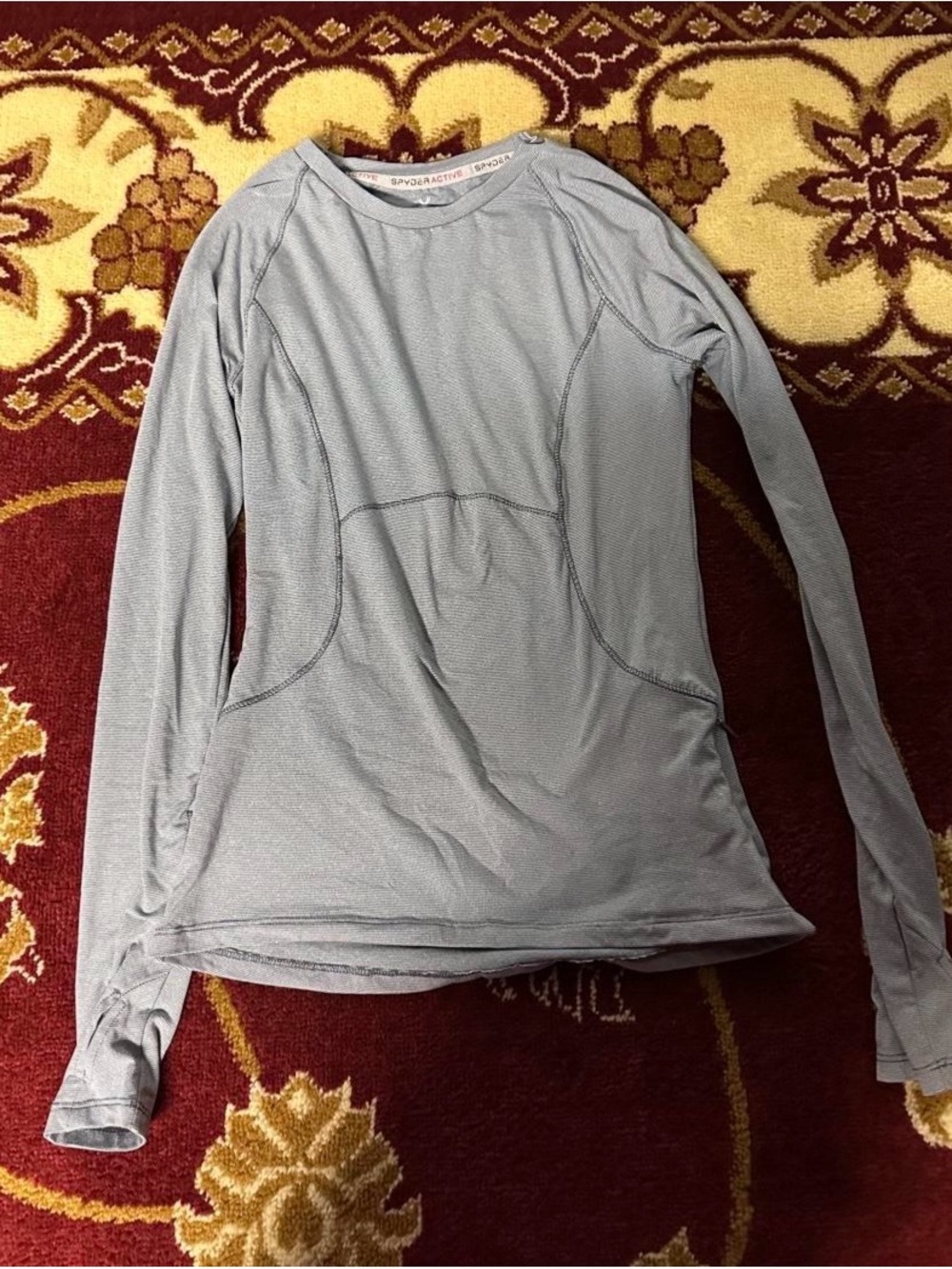 Spyder Women's Light Gray Long Sleeve Performance Tee